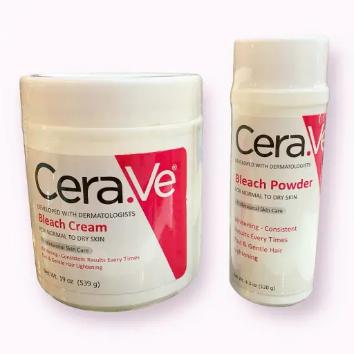 CeraVe Bleach Cream & Powder – Gentle Brightening for Smooth, Even Skin